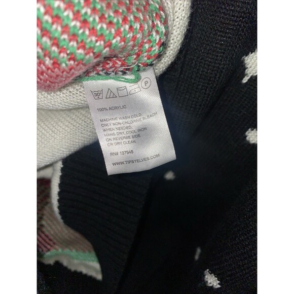 TIPSY ELVES Christmas Sweater Santa Claus Unicorn Space UGLY SWEATER Unisex M - Picture 5 of 5